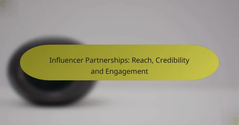 Influencer Partnerships: Reach, Credibility and Engagement