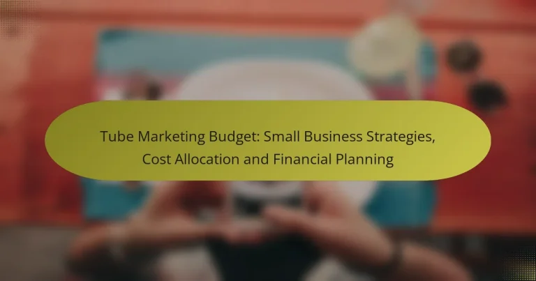 Tube Marketing Budget: Small Business Strategies, Cost Allocation and Financial Planning