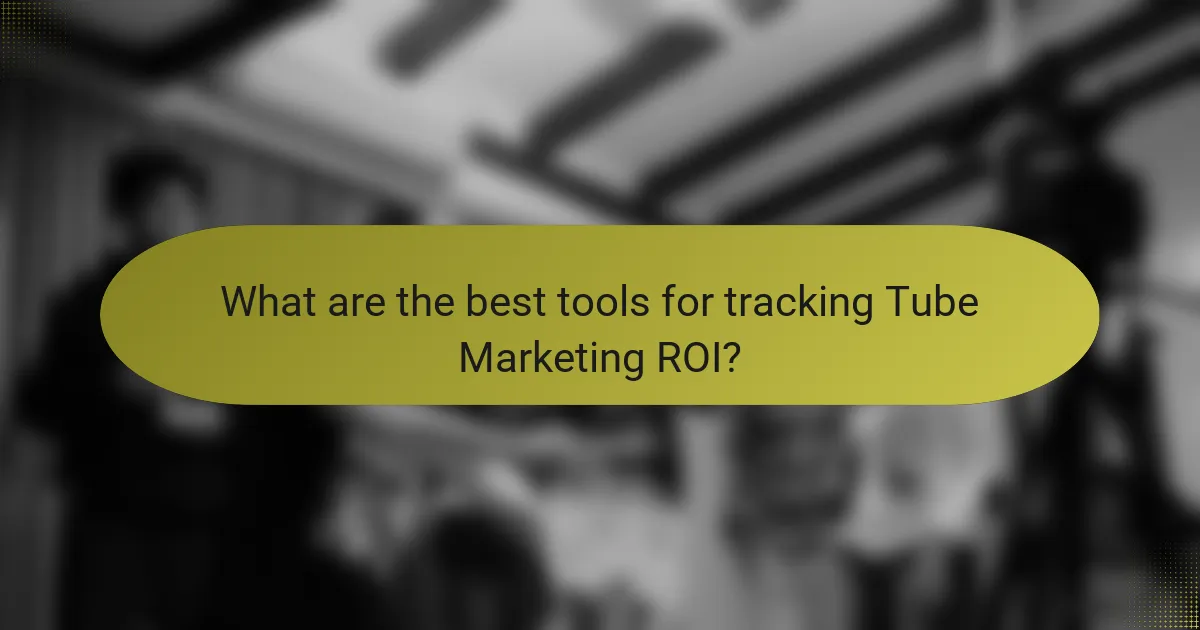 What are the best tools for tracking Tube Marketing ROI?