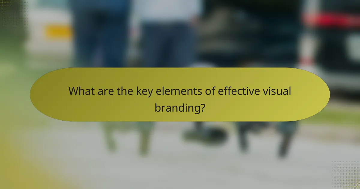 What are the key elements of effective visual branding?
